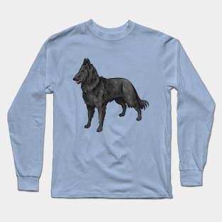 Belgian Shepherd Dog | Groenendael | Cute Dog Cartoon Long Sleeve T-Shirt